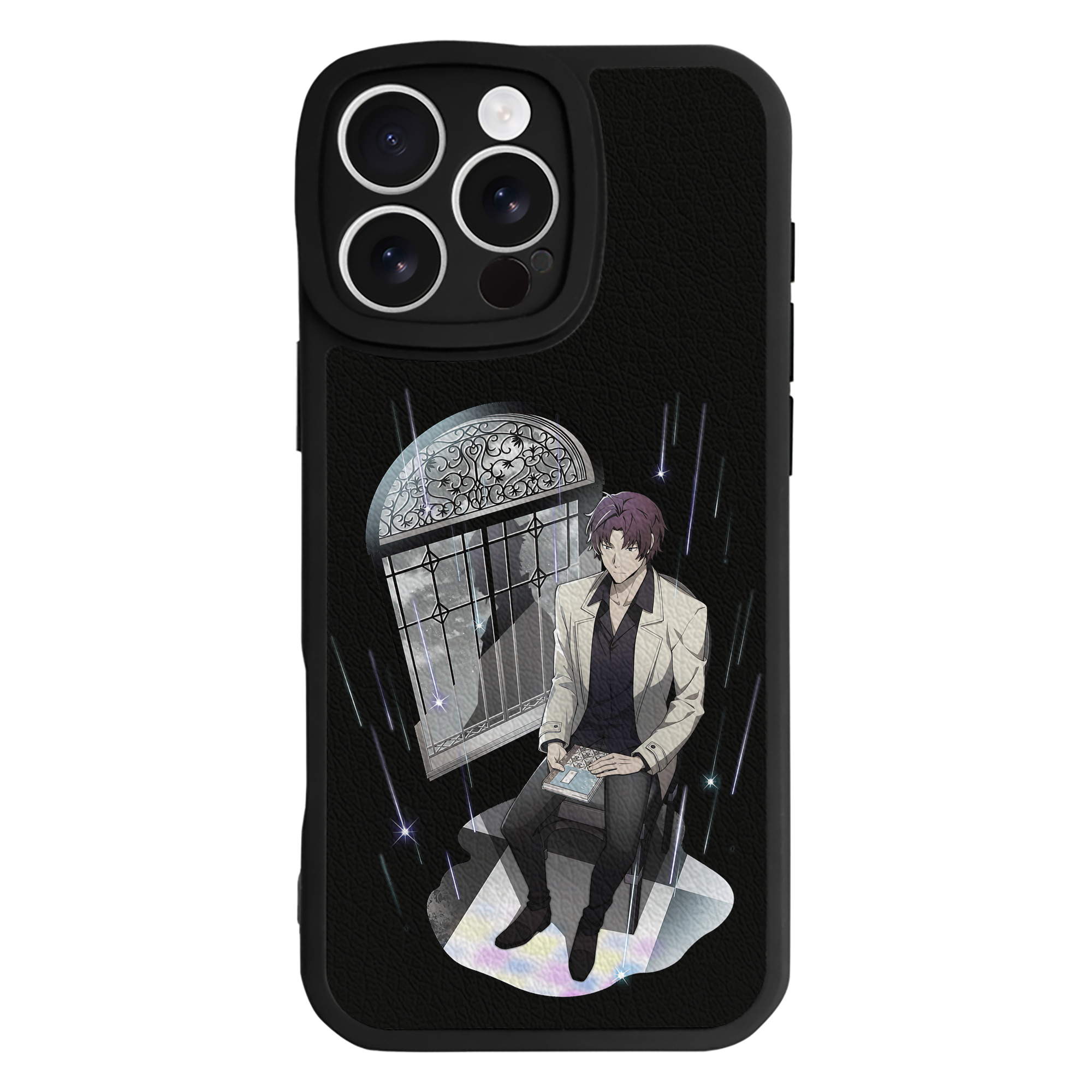 （画像用） 文豪ストレイドッグス Bungo Stray Dogs 【iPhone 16シリーズ対応】シリコンスマホケース（レザー調） 材質：シリコン